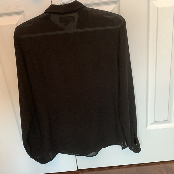 Sheer black button up shirt - Picture 4 of 8
